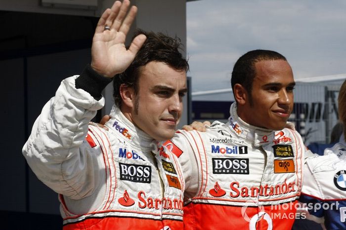 Lewis Hamilton, McLaren y Fernando Alonso, McLaren