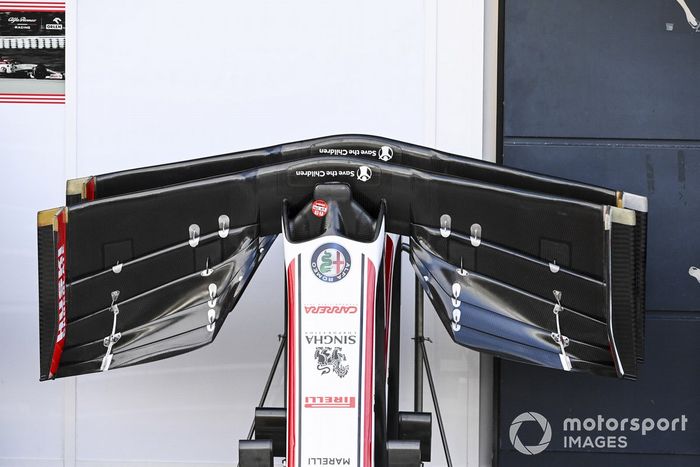 Alerón delantero del Alfa Romeo Racing C39 