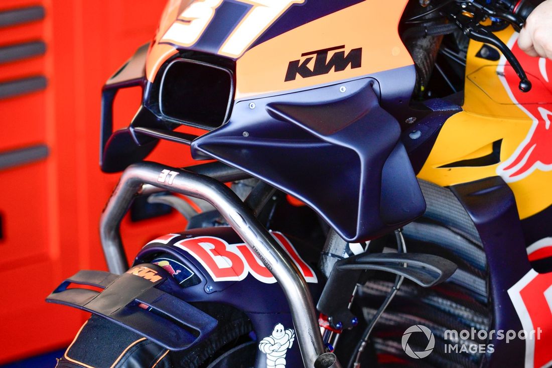 Detalle de la moto Red Bull KTM Factory Racing