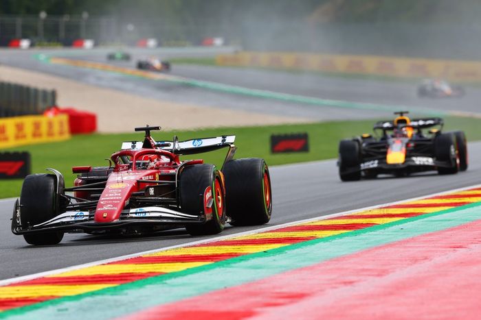Charles Leclerc, Ferrari, Max Verstappen, Red Bull Racing
