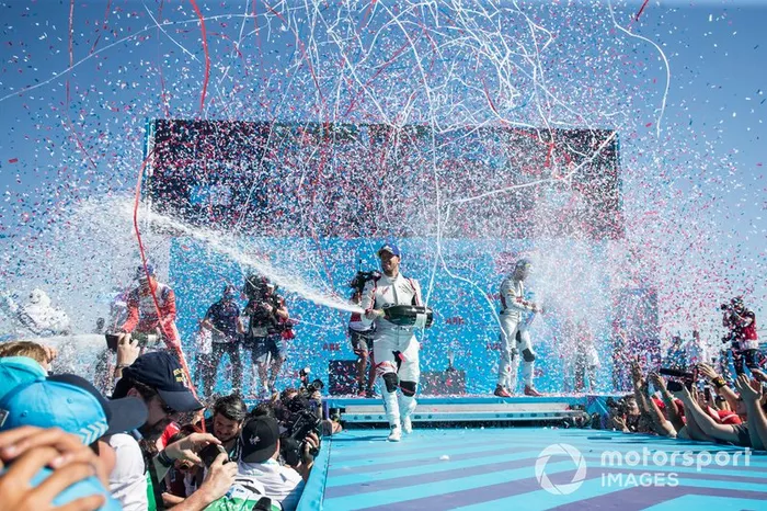 Ganador, Sam Bird, Envision Virgin Racing celebra