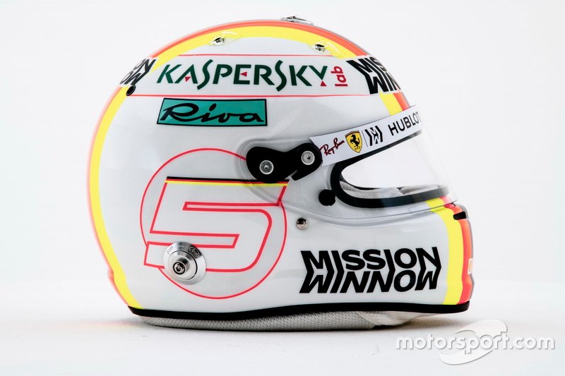 Casco di Sebatian Vettel, Ferrari