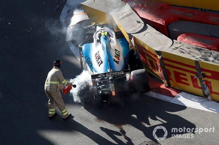 Robert Kubica, Williams crash