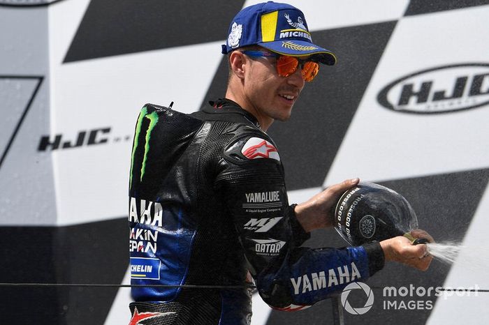 Podium: second place Maverick Vinales, Yamaha Factory Racing