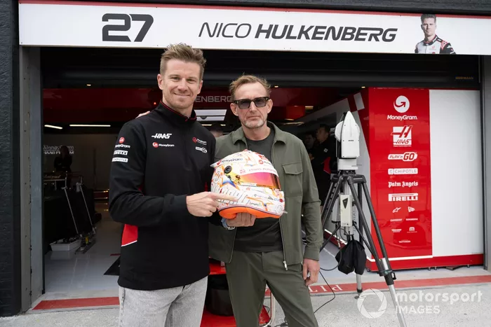Nico Hulkenberg, Haas F1 Team, avec le Prince Bernhard d'Orange-Nassau, van Vollenhoven