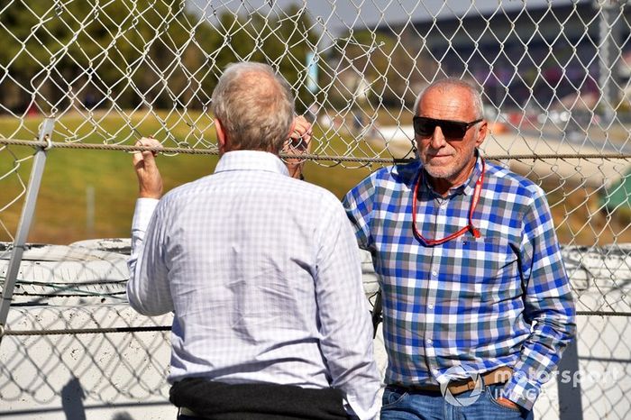 Dr. Helmut Marko, consultor de Red Bull Motorsport y Dietrich Mateschitz, CEO y fundador de Red Bull