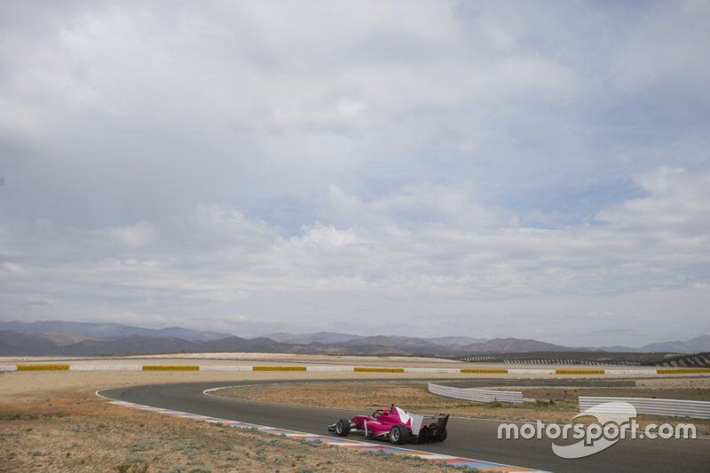 Track action in the W Series Tatuus F3 T-318 car