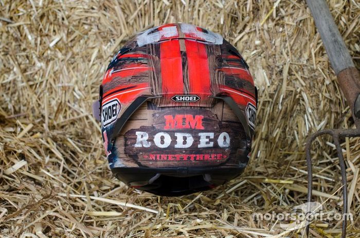 Marc Marquez, Repsol Honda Team, casco diseño especial GP Américas