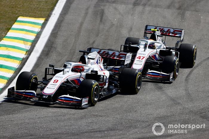 Nikita Mazepin, Haas VF-21, Mick Schumacher, Haas VF-21