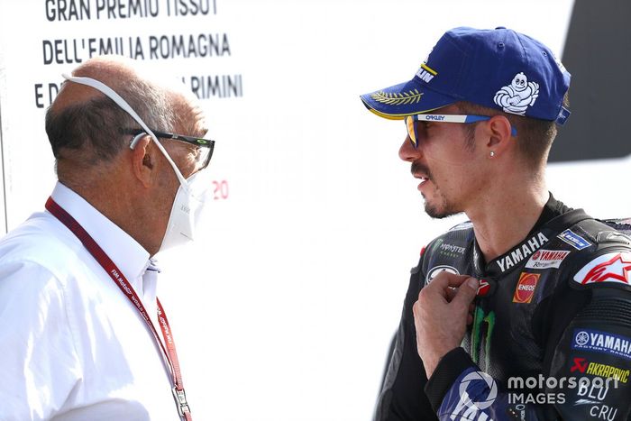 Carmelo Carmelo Ezpeleta, CEO de Dorna Sports, Maverick Viñales, Yamaha Factory Racing