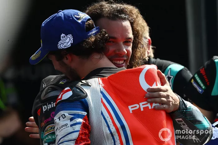 Ganador Franco Morbidelli, Petronas Yamaha SRT, Francesco Bagnaia, Pramac Racing