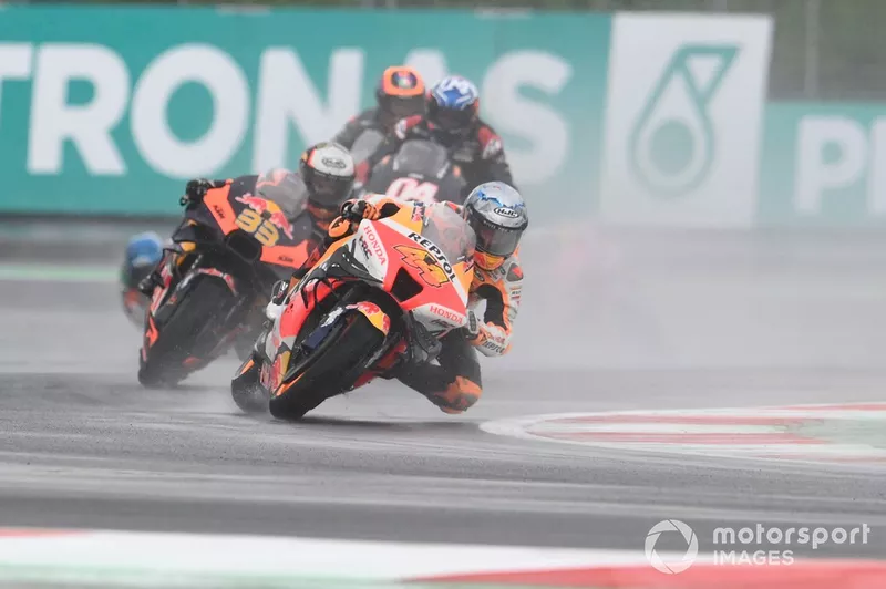 Pol Espargaró, Brad Binder et Andrea Dovizioso