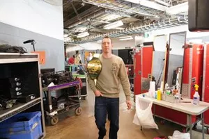 Kyle Busch with WWE 24/7 championship