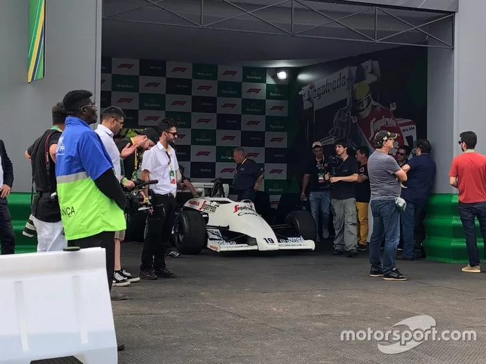 El Toleman de 1984 en el tributo a Senna