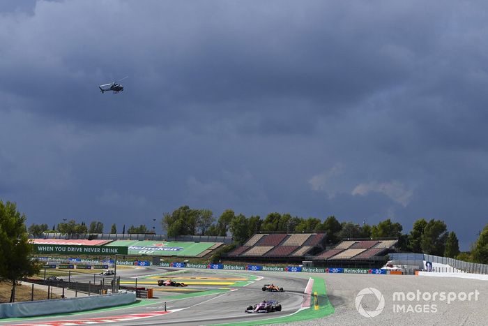 Lance Stroll, Racing Point RP20, Carlos Sainz Jr., McLaren MCL35