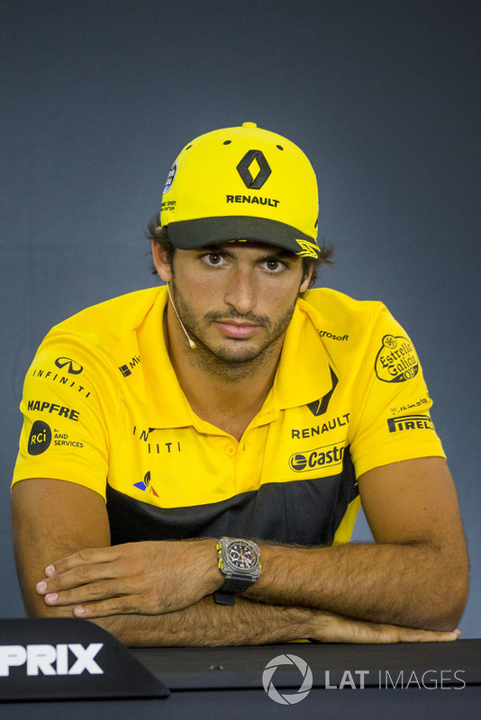 Carlos Sainz Jr., Renault Sport F1 Team in the Press Conference