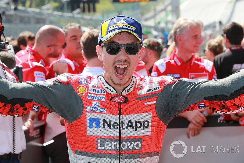 Il vincitore della gara Jorge Lorenzo, Ducati Team