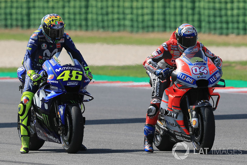 Валентино Россі, Yamaha Factory Racing, Андреа Довіціозо, Ducati Team