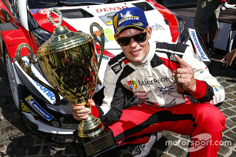 Yarış galibi Ott Tanak, Toyota Yaris WRC, Toyota Gazoo Racing