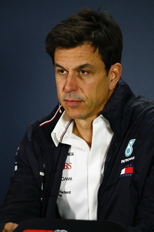 Toto Wolff, Mercedes AMG F1 Motorsport-baas, in de persconferentie