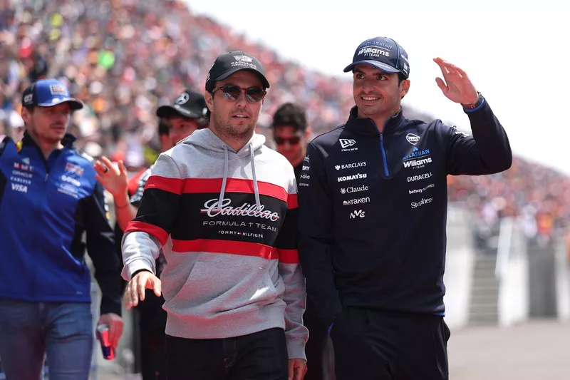 Carlos Sainz, Williams, Sergio Perez, Cadillac Racing