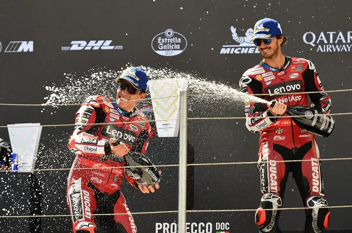 Francesco Bagnaia, Ducati Team, Marc Márquez, Ducati Team