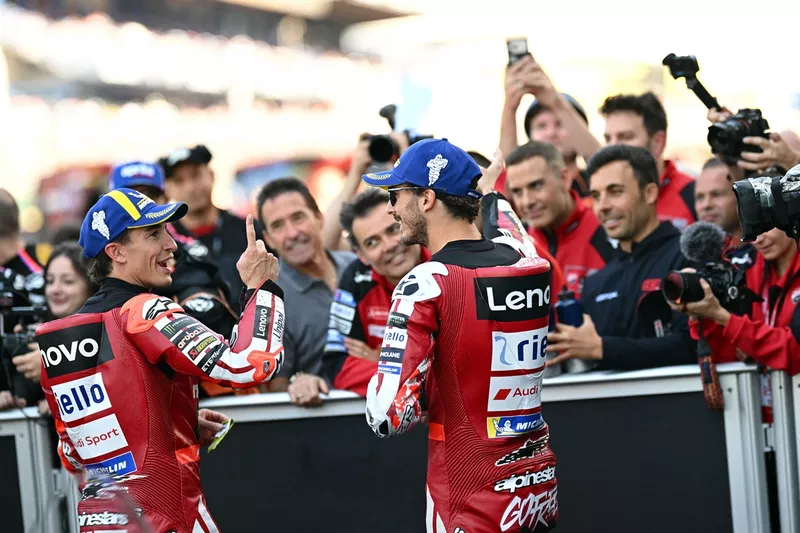 Francesco Bagnaia, Ducati Team, Marc Marquez, Ducati Team