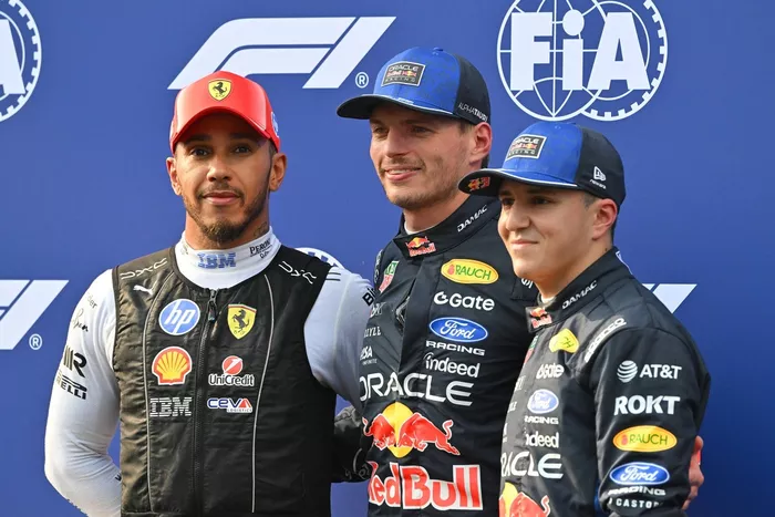 Lewis Hamilton, Ferrari, Max Verstappen, Red Bull Racing, Isack Hadjar, Red Bull Racing