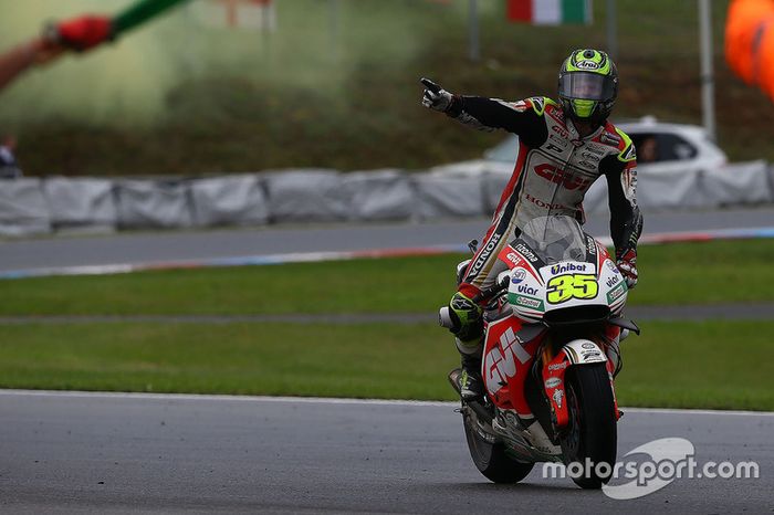 Cal Crutchlow, Team LCR Honda, celebra su victoria