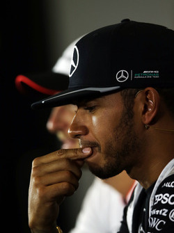 Lewis Hamilton, Mercedes AMG F1en la Conferencia de prensa FIA