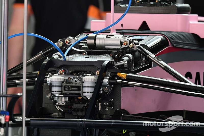 Détail de l'avant de la Force India VJM10