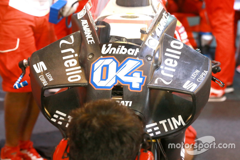 Andrea Dovizioso, Ducati Team, new aerodynamic winglet fairing