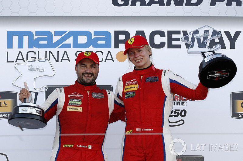GTD ganadores, Alessandro Balzan, Christina Nielsen, Scuderia Corsa
