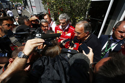 Sergio Marchionne, Presidente Ferrari e CEO di Fiat Chrysler Automobiles, Maurizio Arrivabene, Team