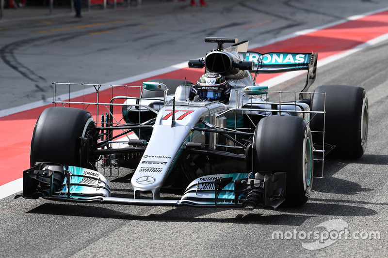 Valtteri Bottas, Mercedes AMG F1 W08 con aero sensor