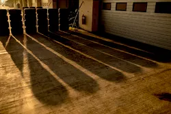Pirelli tyres at dawn