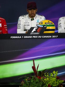 Polesitter Lewis Hamilton, Mercedes AMG F1 in the Press Conference