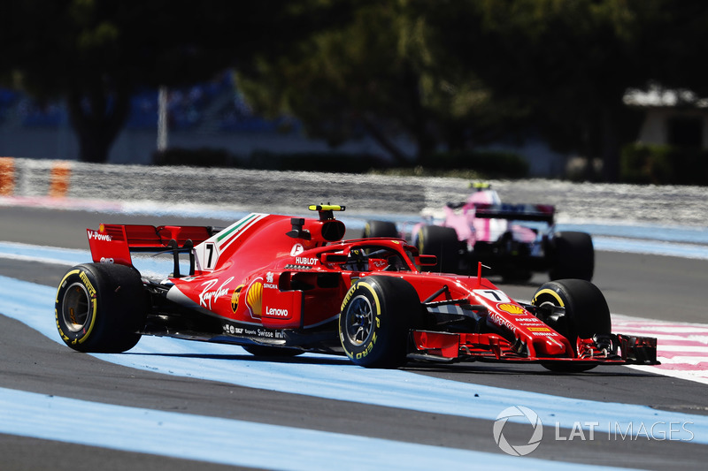 Kimi Raikkonen, Ferrari SF71H, testacoda