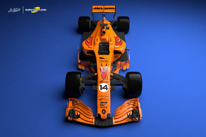 El concepto de Mclaren Renault 2018