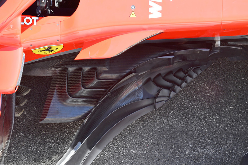 Ferrari SF71H barge board detail
