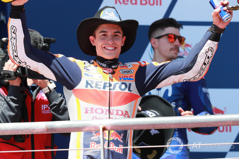 El ganador de la carrera Marc Marquez, Repsol Honda Team