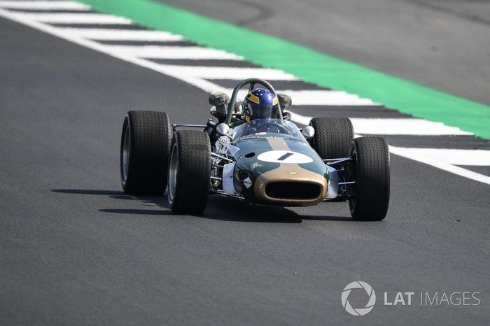 Lotus Ford 49 en el desfile del 70º aniversario de Silverstone