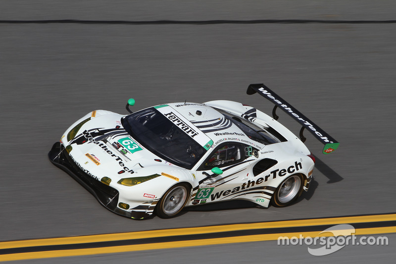#63 Scuderia Corsa Ferrari 488 GT3: Cooper MacNeil, Alessandro Balzan, Gunnar Jeannette, Jeff Segal