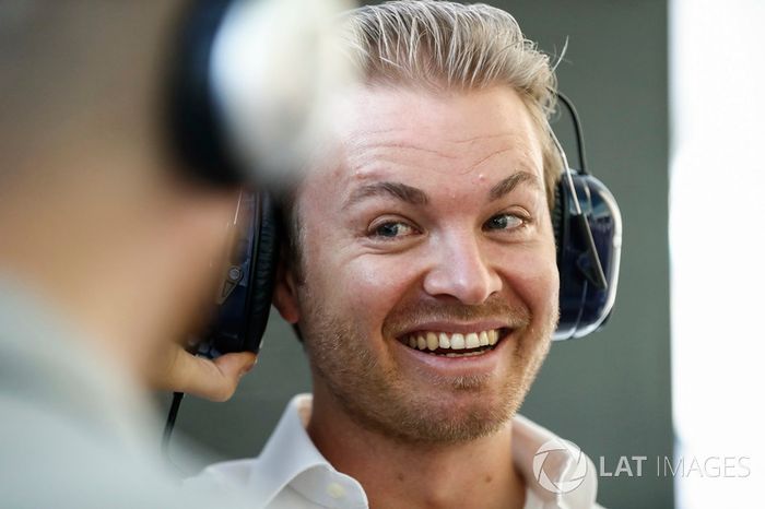 Nico Rosberg in the pits