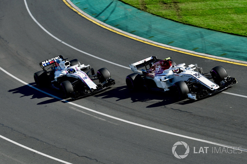 Charles Leclerc, Sauber C37 e Sergey Sirotkin, Williams FW41