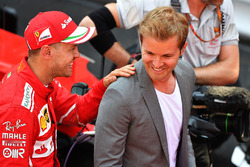 Sebastian Vettel, Ferrari and Nico Rosberg, Mercedes-Benz Ambassador