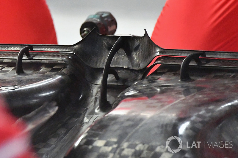 Ferrari SF70H rear floor detail