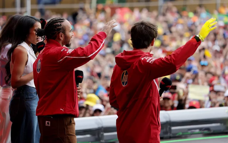Charles Leclerc, Ferrari, Lewis Hamilton