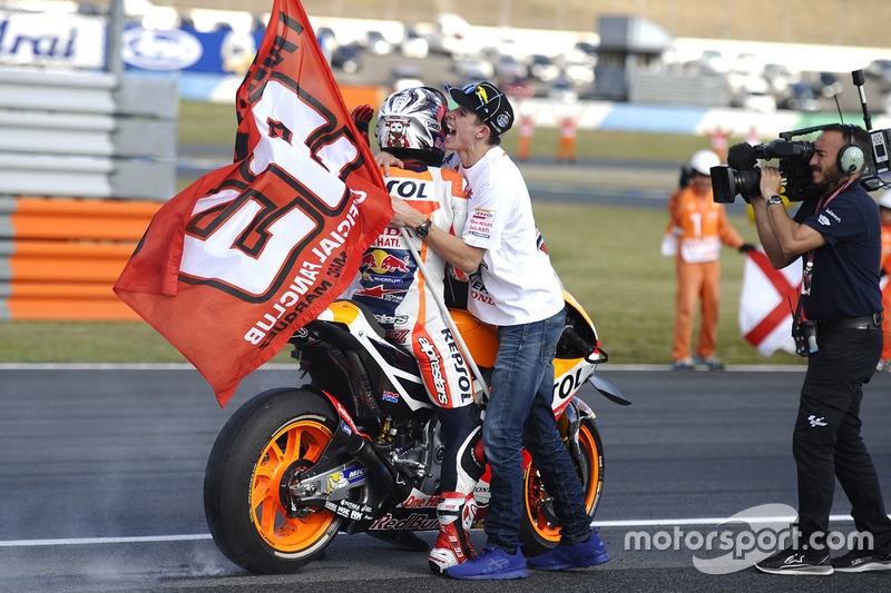 Race winner Marc Marquez, Repsol Honda Team, Alex Marquez, Marc VDS