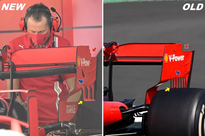 Ferrari SF1000: asa traseira 